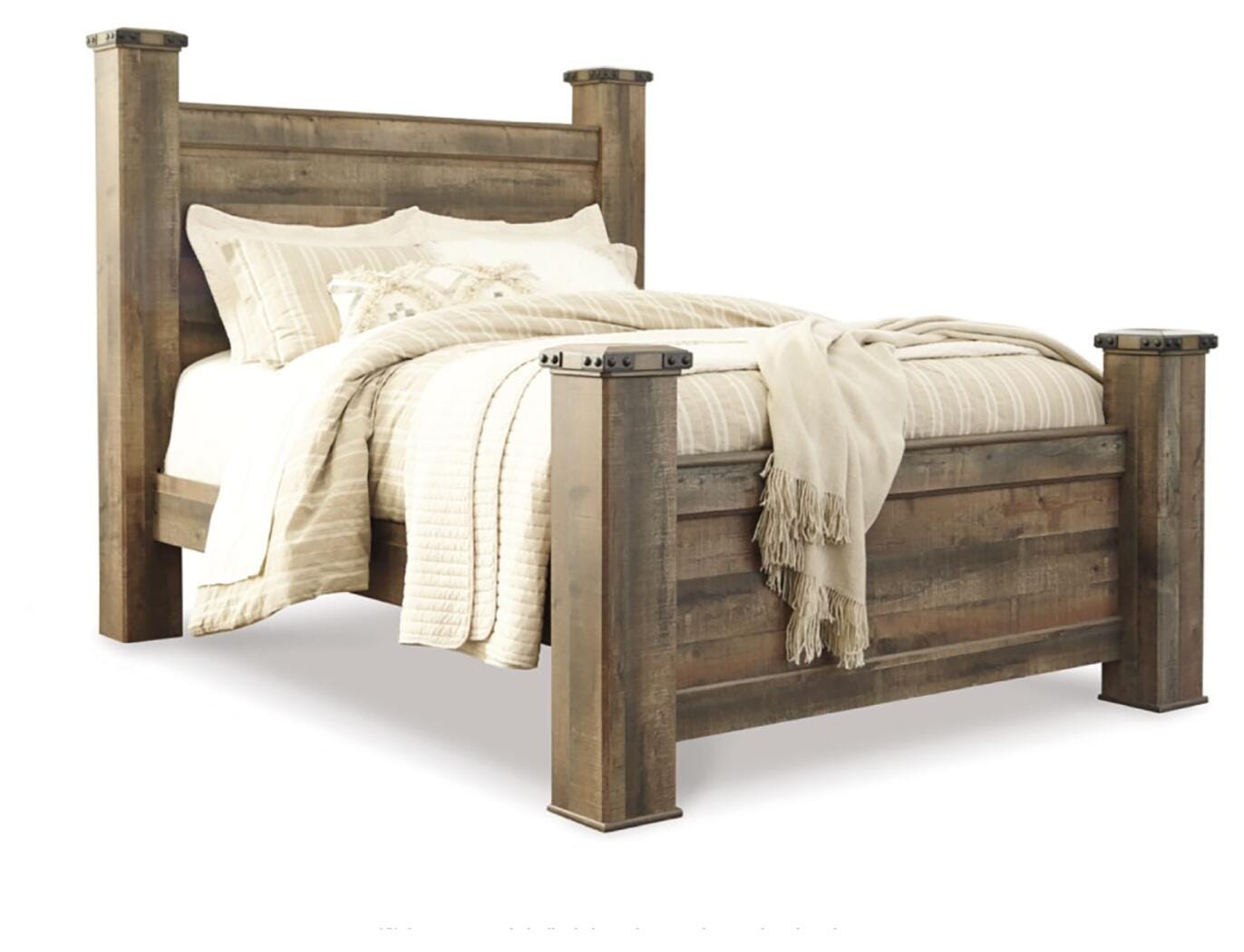 Trinell Queen Poster Bed, Dresser and Mirror — 3-Piece Set Signature Design by Ashley® Bedroom