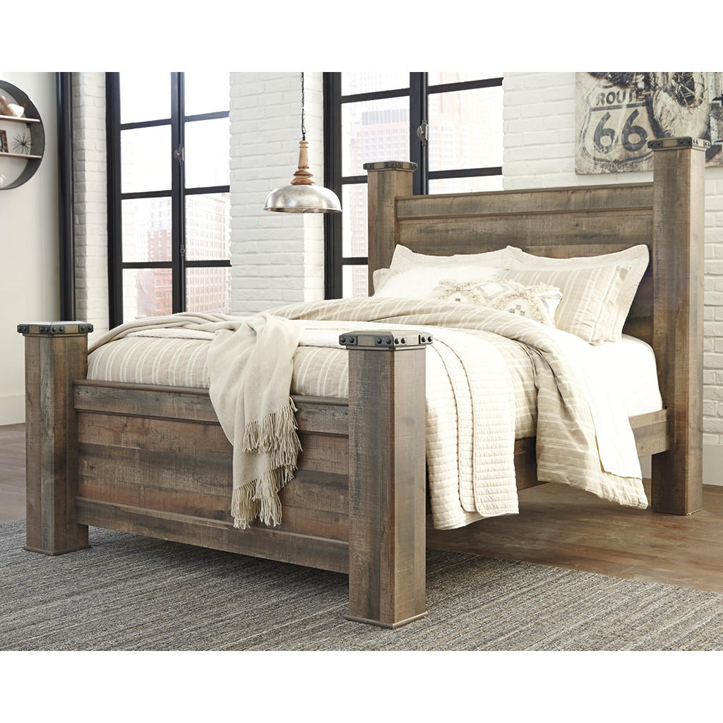 Trinell Queen Poster Bed, Dresser, Mirror and Nightstand Signature Design by Ashley® Uncategorized
