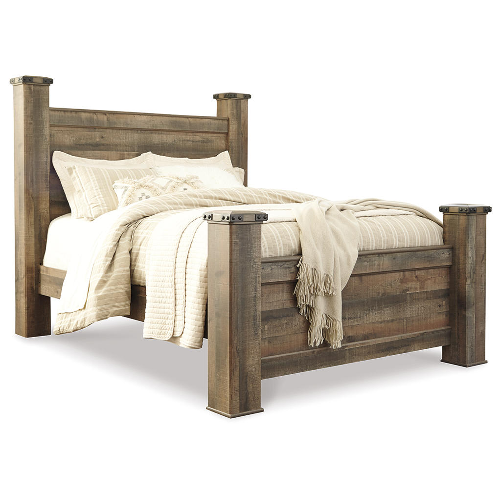 Trinell Queen Poster Bed, Dresser, Mirror, Chest and 2 Nightstands Signature Design by Ashley® Uncategorized