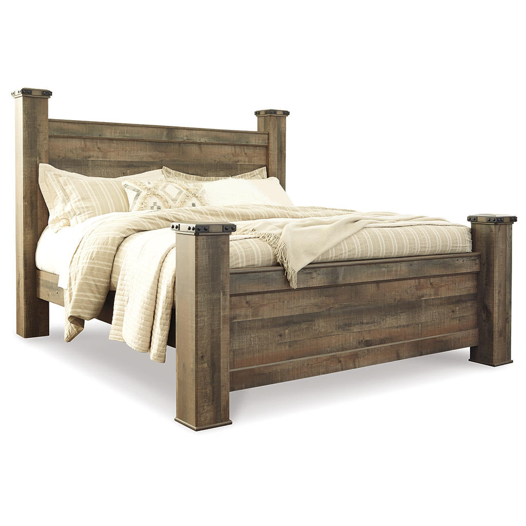 Trinell King Poster Bed, Dresser, Mirror And Nightstand Signature Design by Ashley® Uncategorized