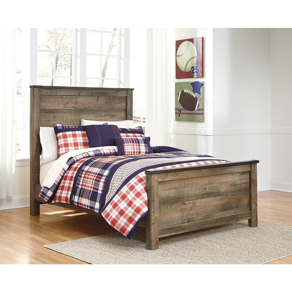 Trinell Full Panel Bed with Storage and Dresser Signature Design by Ashley® Uncategorized