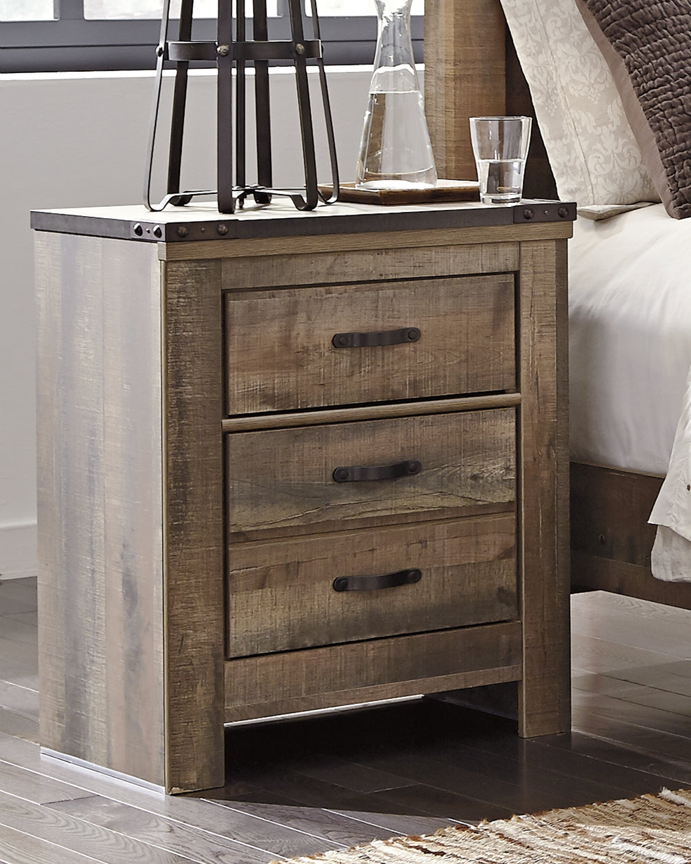 Trinell Queen Panel Bed, Dresser, Mirror and Nightstand