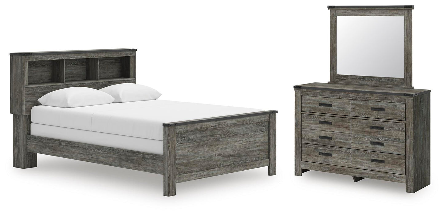 Frandern Queen Bookcase Bed, Dresser and Mirror — 3-Piece Set Signature Design by Ashley® Bedroom