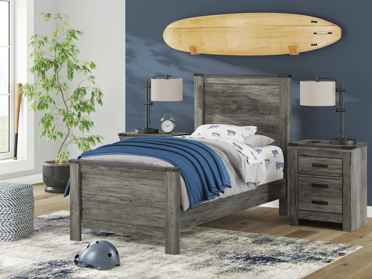 Frandern Twin Panel Bed, Dresser and Mirror — 3-Piece Set Signature Design by Ashley® Bedroom