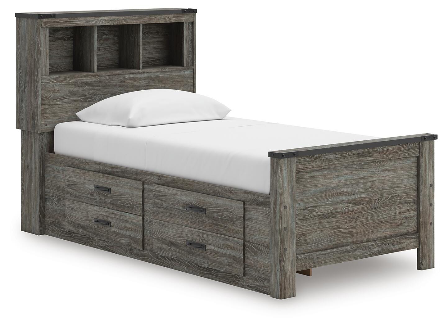 Frandern Twin Bookcase Bed with Storage, Dresser and Mirror Signature Design by Ashley® Bedroom