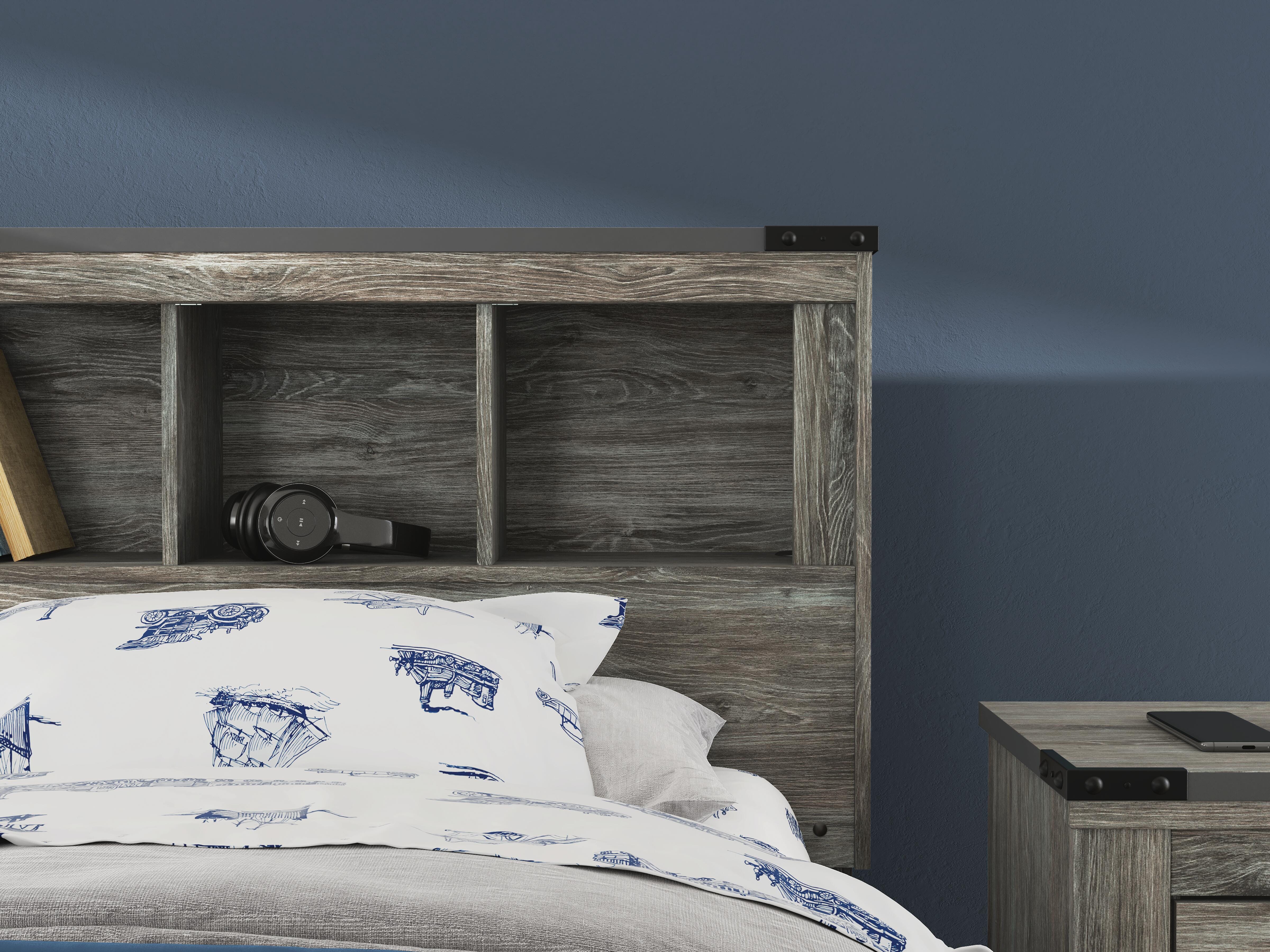 Frandern Twin Bookcase Bed with Storage, Dresser and Mirror Signature Design by Ashley® Bedroom