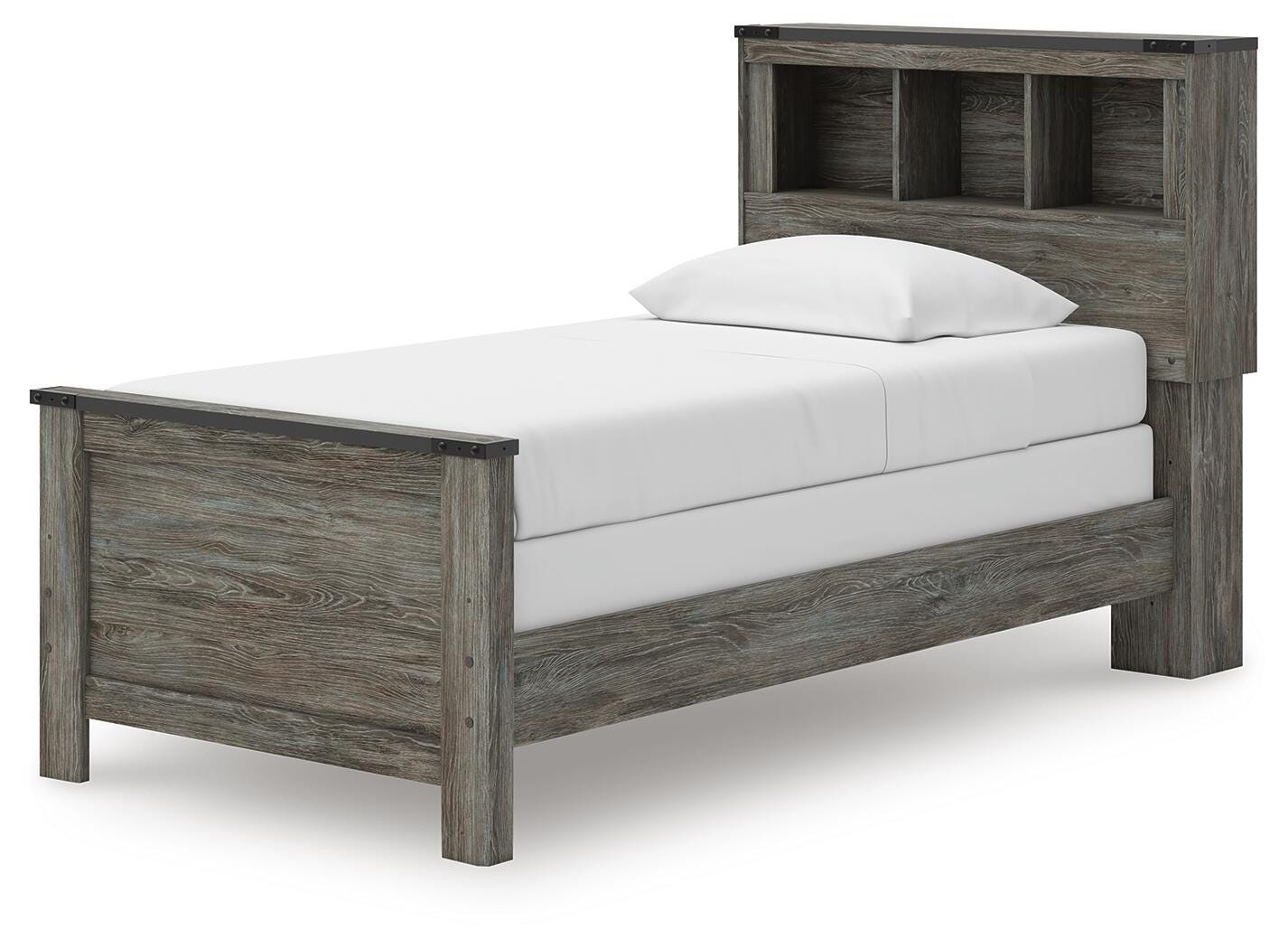 Frandern Twin Bookcase Bed, Dresser and Mirror