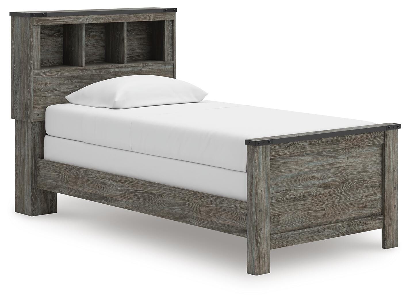 Frandern Twin Bookcase Bed, Dresser and Mirror