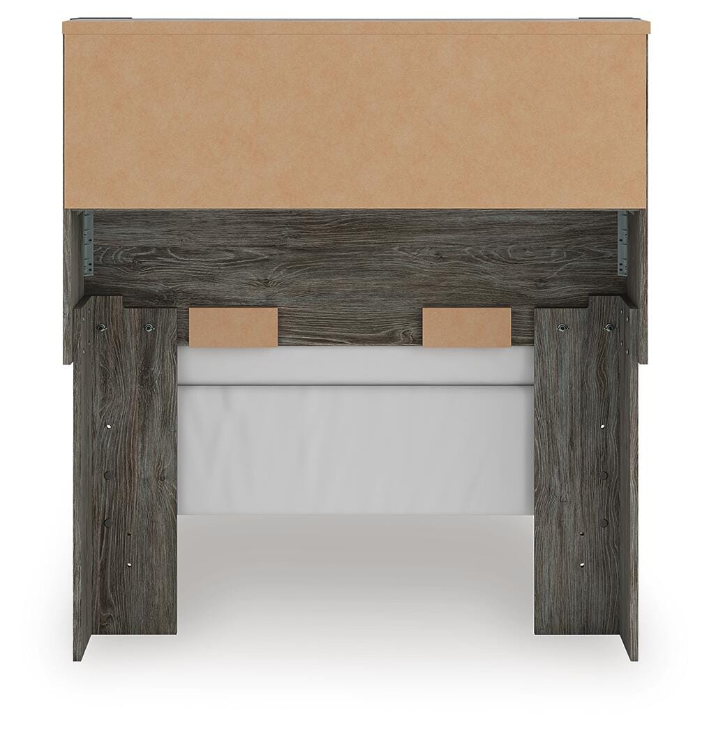 Frandern Twin Bookcase Bed, Dresser and Mirror
