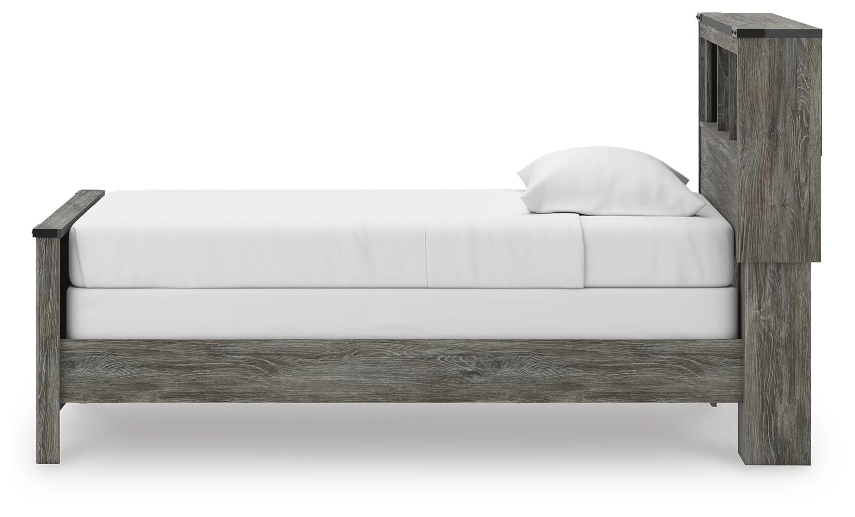 Frandern Twin Bookcase Bed, Dresser and Mirror