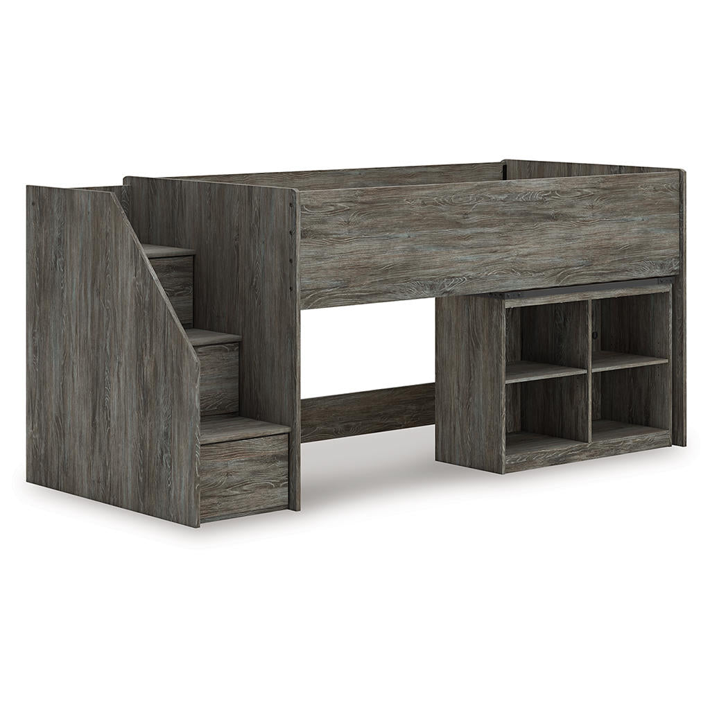 Frandern Twin Loft Bed with Bookcase Storage Signature Design by Ashley® Bunk Beds