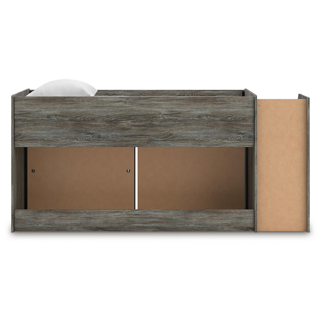 Frandern Twin Loft Bed with Bookcase and Drawer Storage Signature Design by Ashley® Bunk Beds