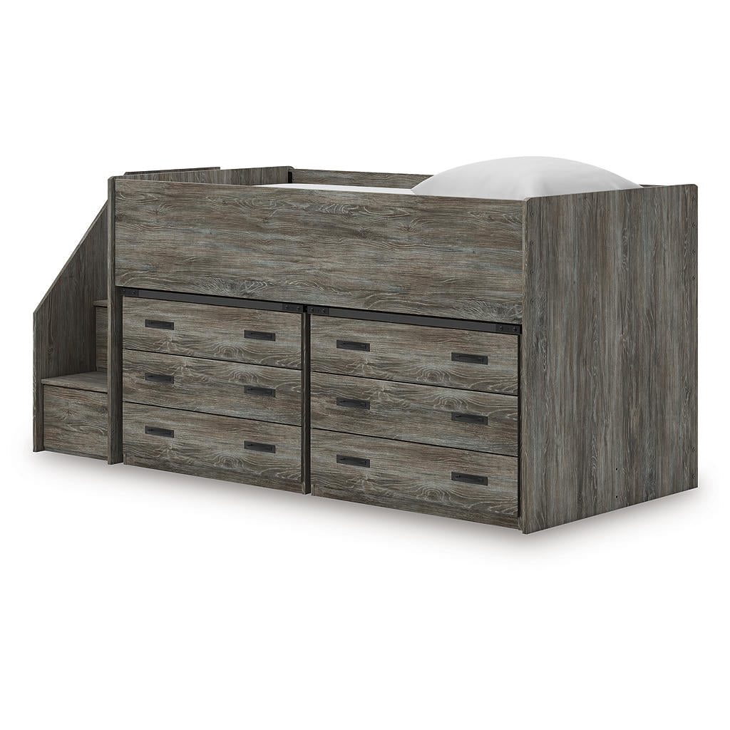 Frandern Twin Loft Bed with Drawer Storage Signature Design by Ashley® Bunk Beds