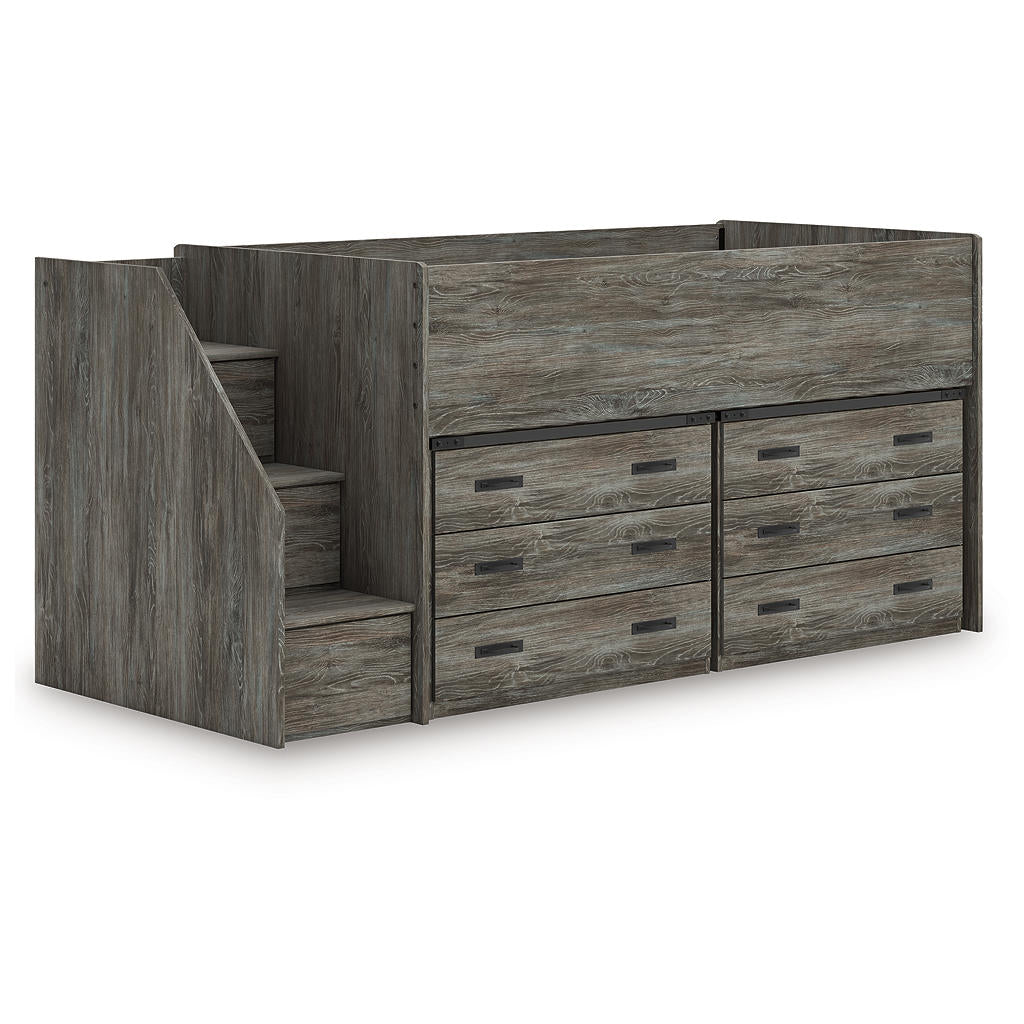 Frandern Twin Loft Bed with Drawer Storage Signature Design by Ashley® Bunk Beds