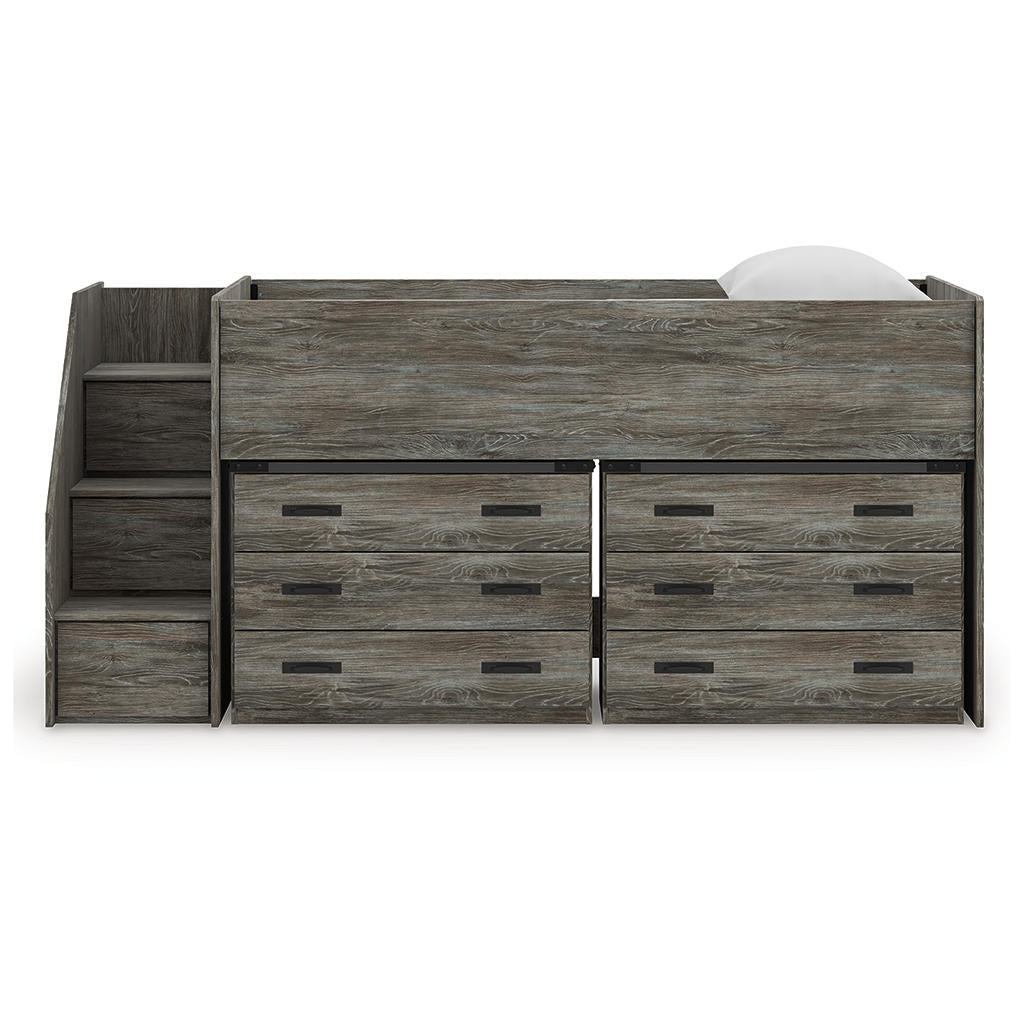 Frandern Twin Loft Bed with Drawer Storage Signature Design by Ashley® Bunk Beds