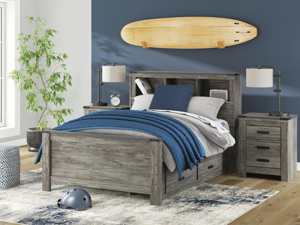 Frandern Full Bookcase Bed with Storage, Dresser and Mirror Signature Design by Ashley® Bedroom