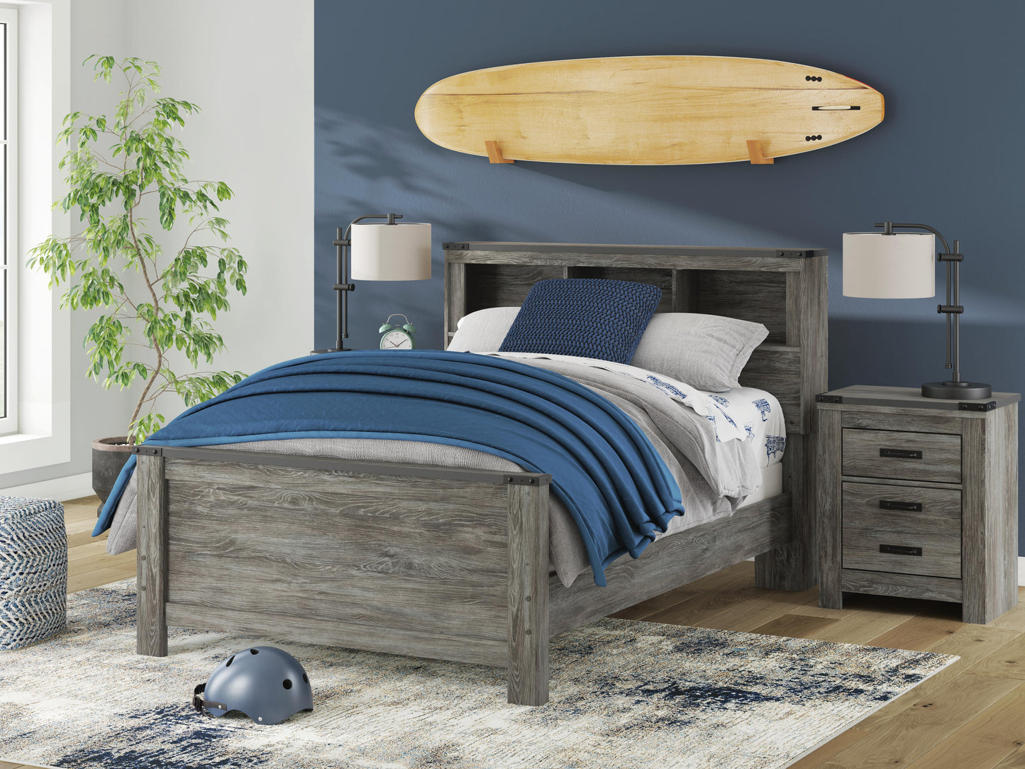 Frandern Full Bookcase Bed, Dresser and Mirror — 3-Piece Set Signature Design by Ashley® Bedroom