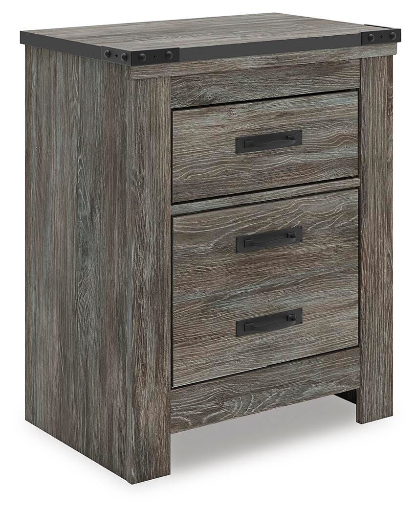 Frandern Queen Panel Bed, Dresser, Mirror, Chest and 2 Nightstands