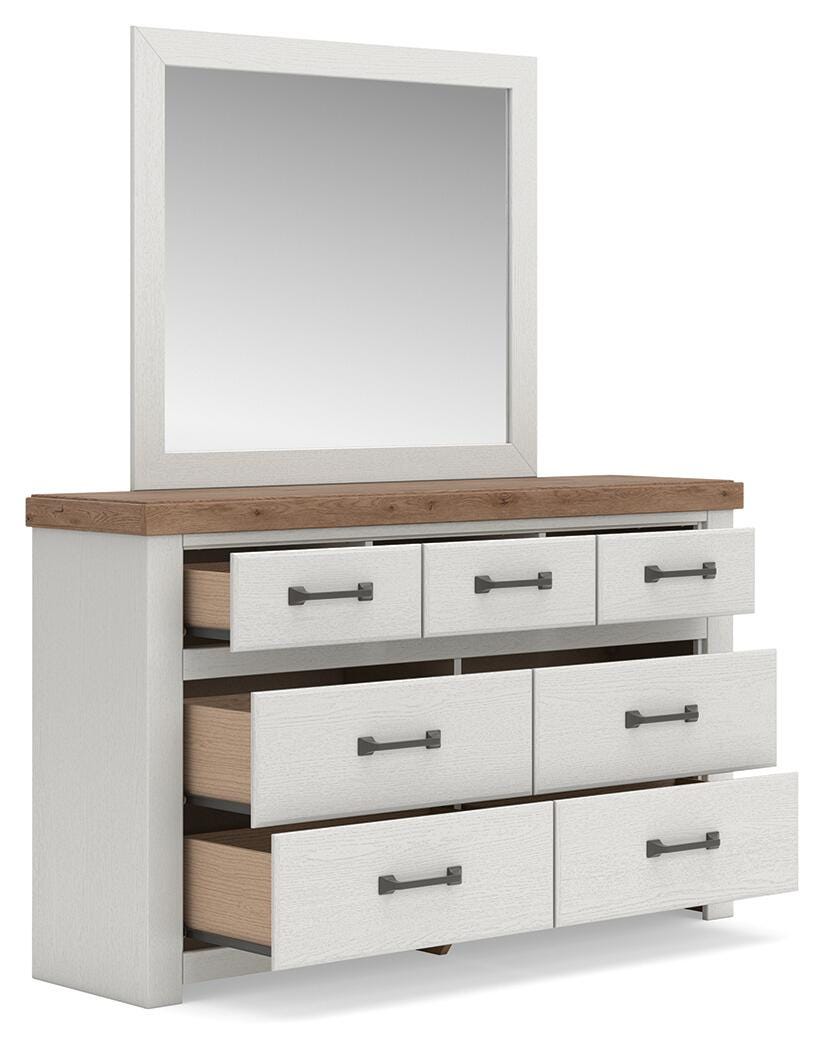 Savonport Queen Panel Bed, Dresser and Mirror — 3-Piece Set Benchcraft® Bedroom