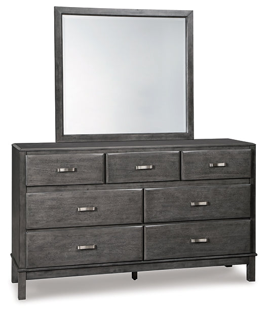 Caitbrook King Storage Bed, Dresser, Mirror, Chest and Nightstand