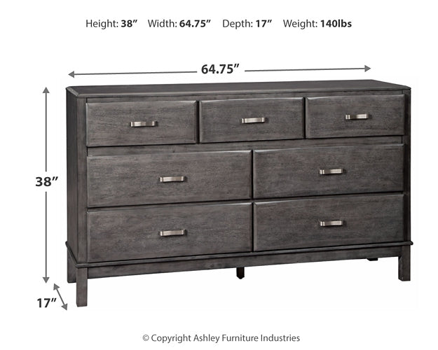 Caitbrook King Storage Bed, Dresser and Nightstand