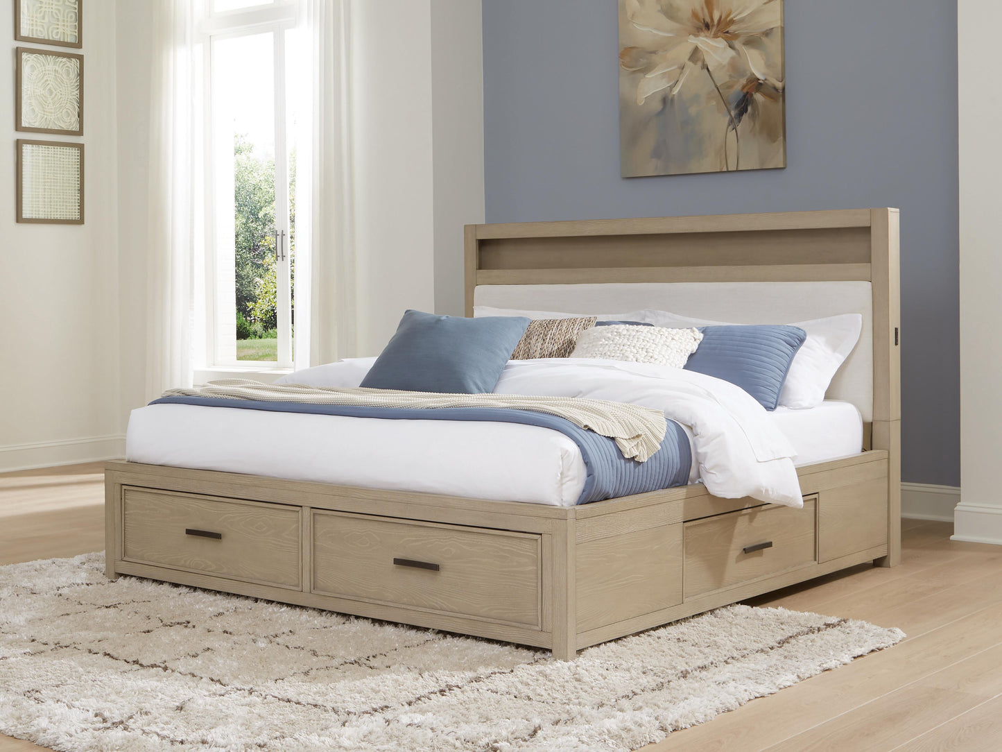 Calmoro King Bookcase Bed