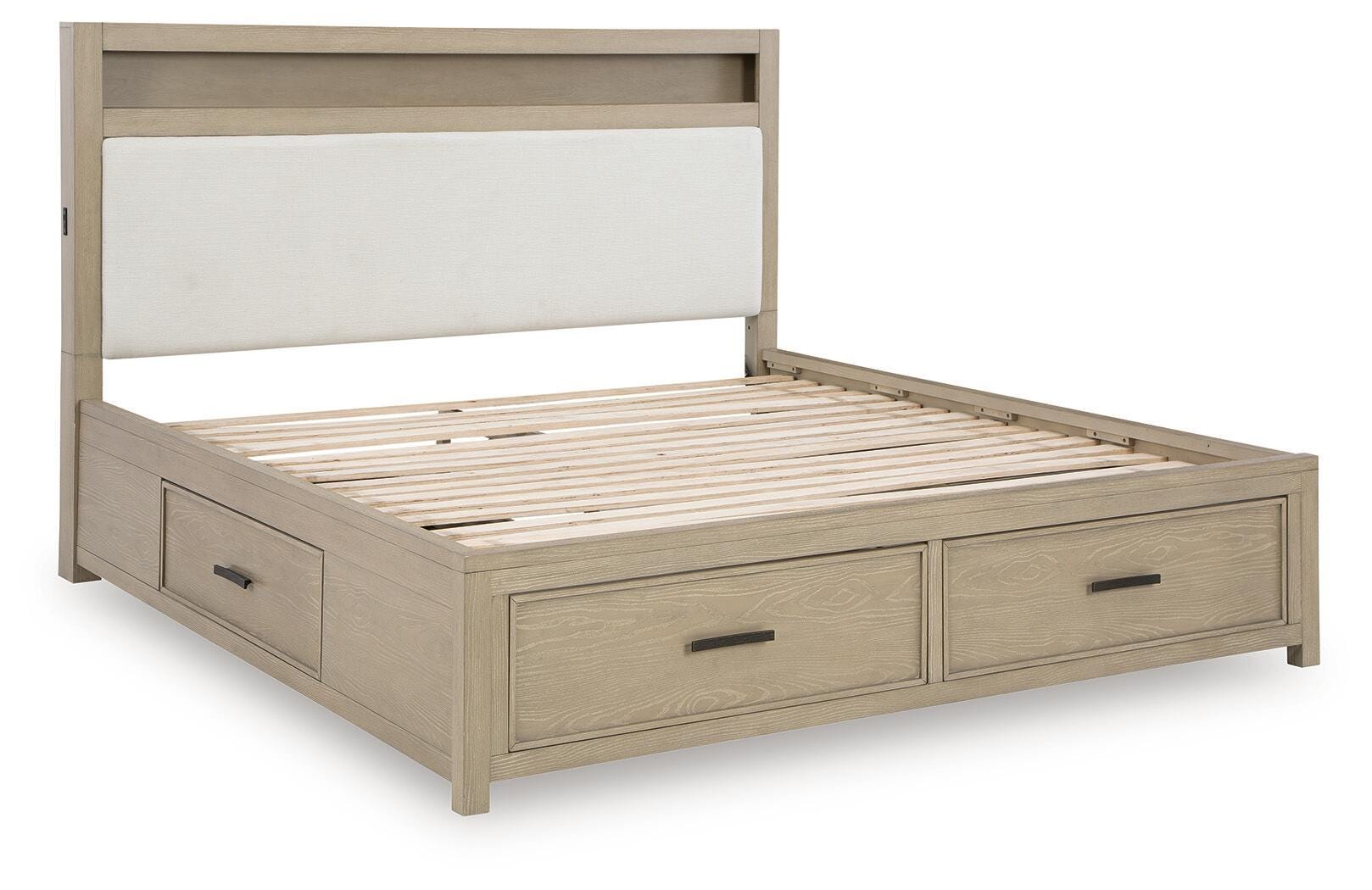 Calmoro California King Bookcase Bed
