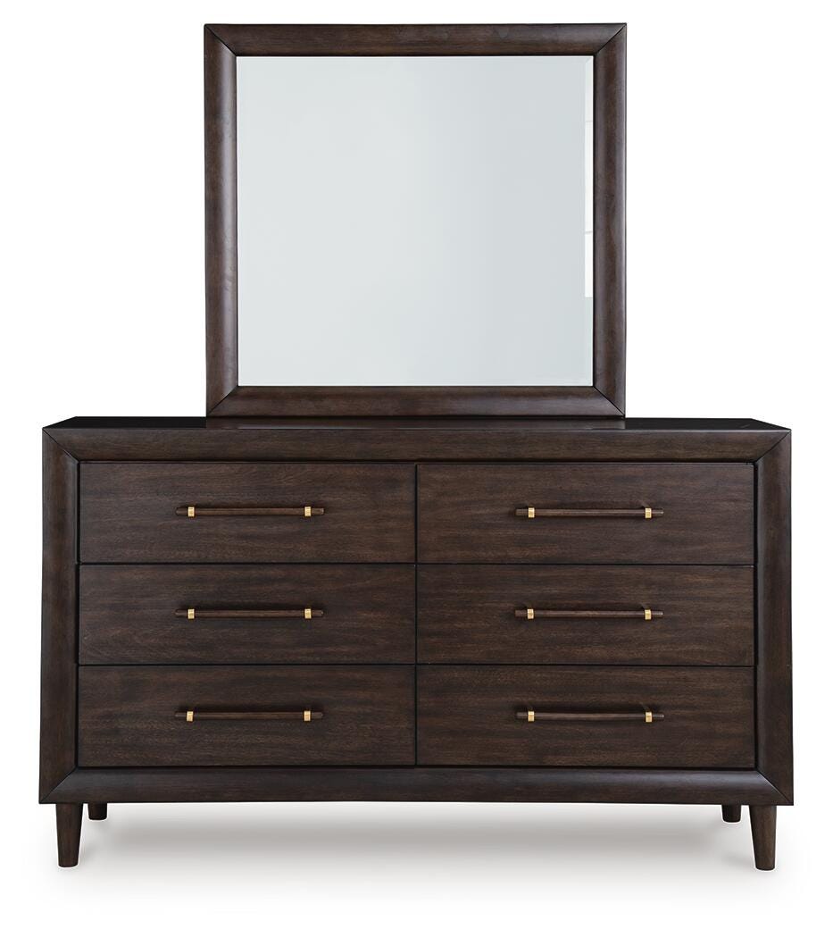 Dantenton Queen Panel Bed, Dresser and Mirror