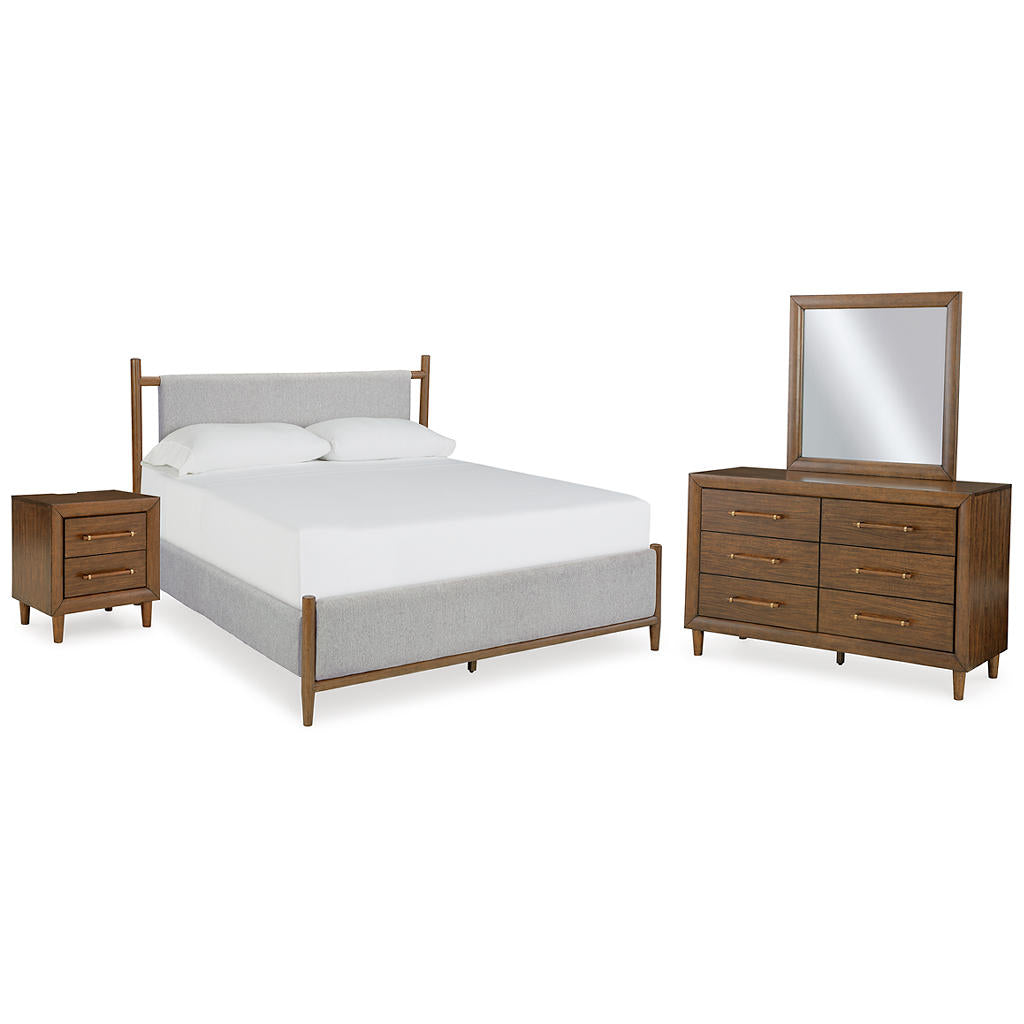 Lyncott Queen Upholstered Bed, Dresser, Mirror and Nightstand Signature Design by Ashley® Uncategorized