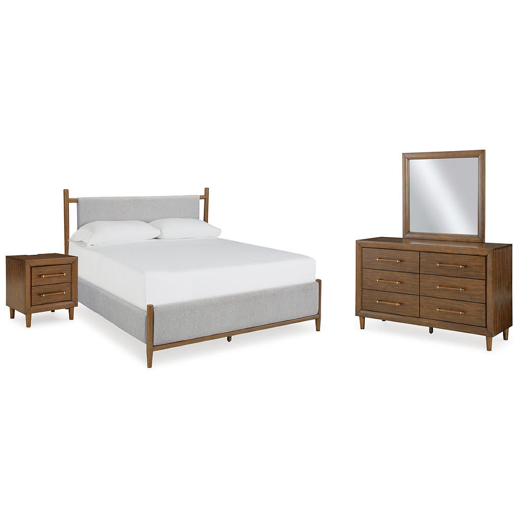 Lyncott Queen Upholstered Bed, Dresser, Mirror and Nightstand Signature Design by Ashley® Uncategorized