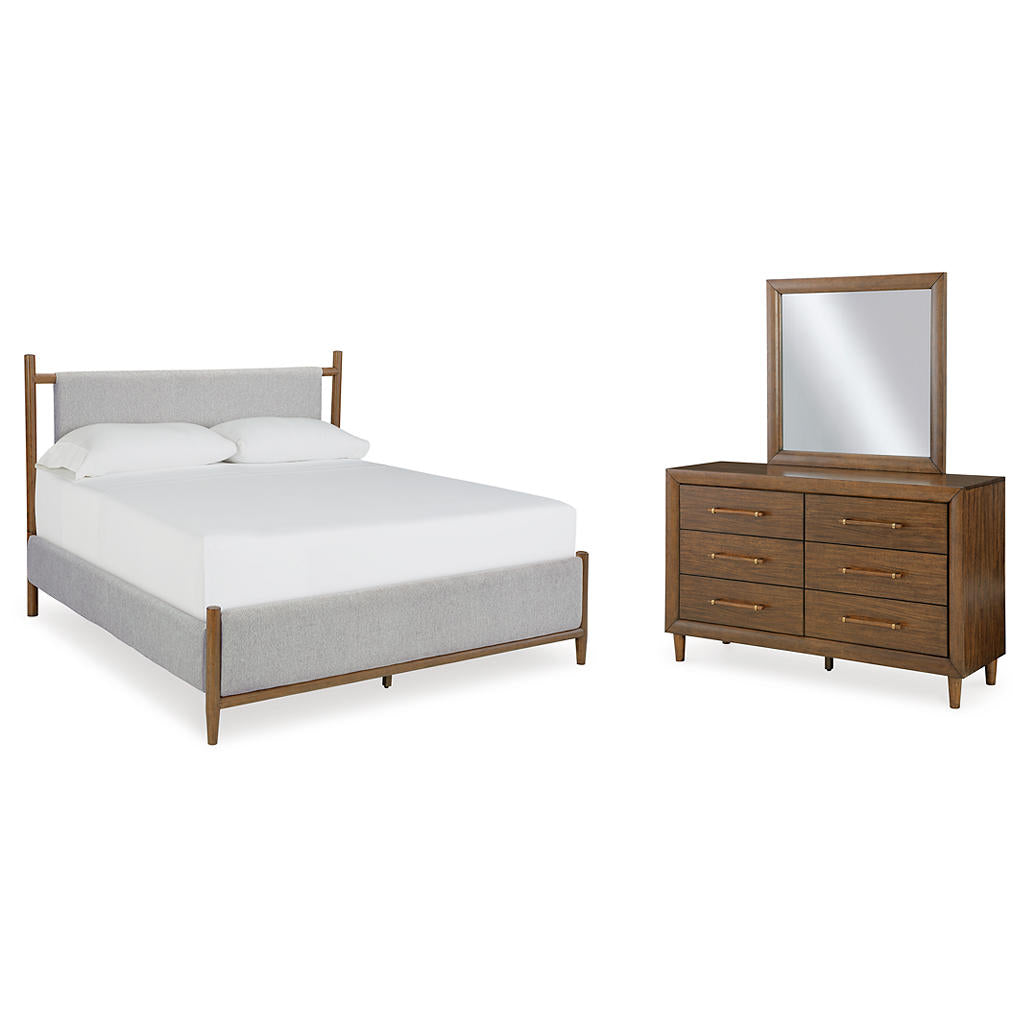 Lyncott California King Upholstered Bed, Dresser and Mirror Set Signature Design by Ashley® Uncategorized