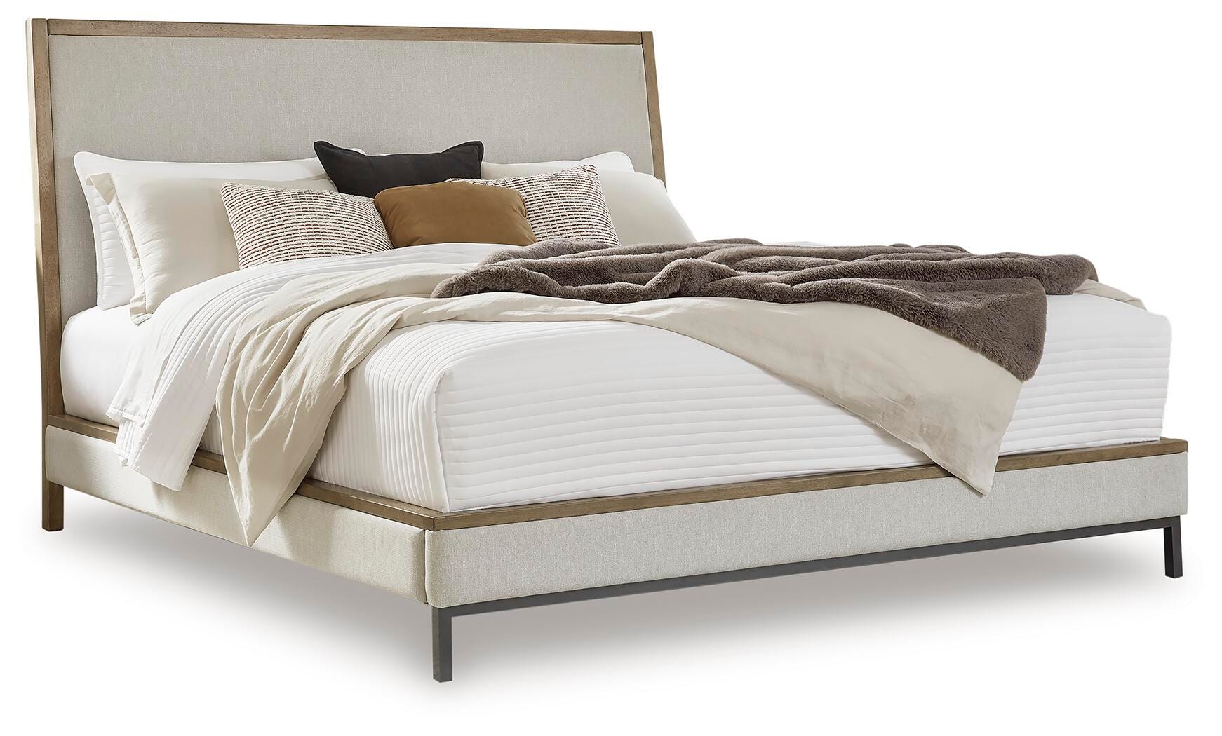 Tomtyn Queen Upholstered Bed, Dresser and Mirror — 3-Piece Benchcraft® Bedroom
