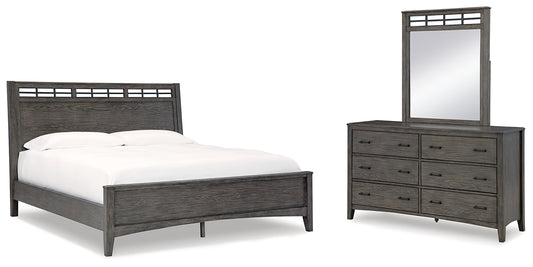 Montillan Queen Panel Bed, Dresser and Mirror