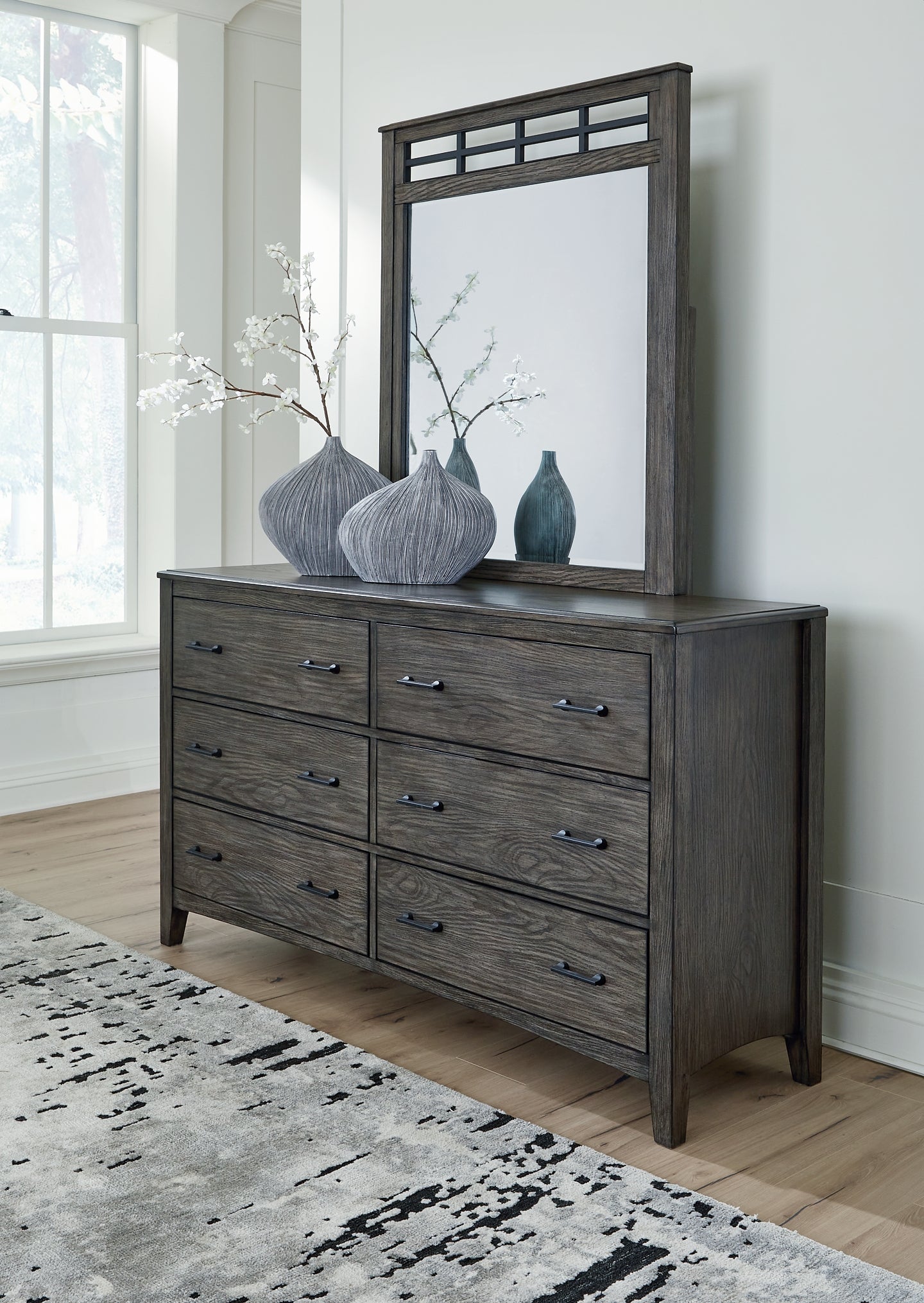 Montillan Queen Panel Bed, Dresser and Mirror