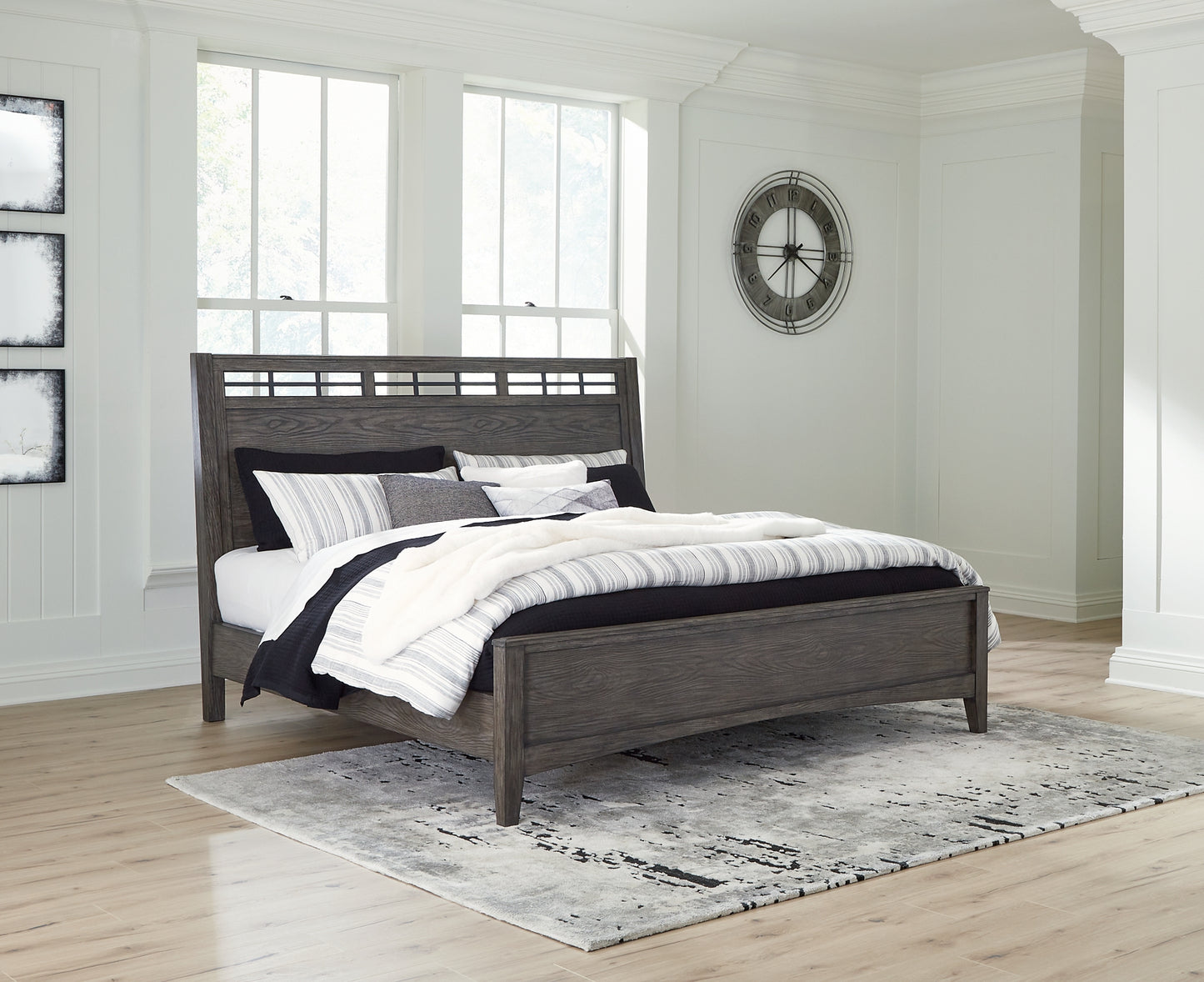 Montillan Queen Panel Bed, Dresser and Mirror