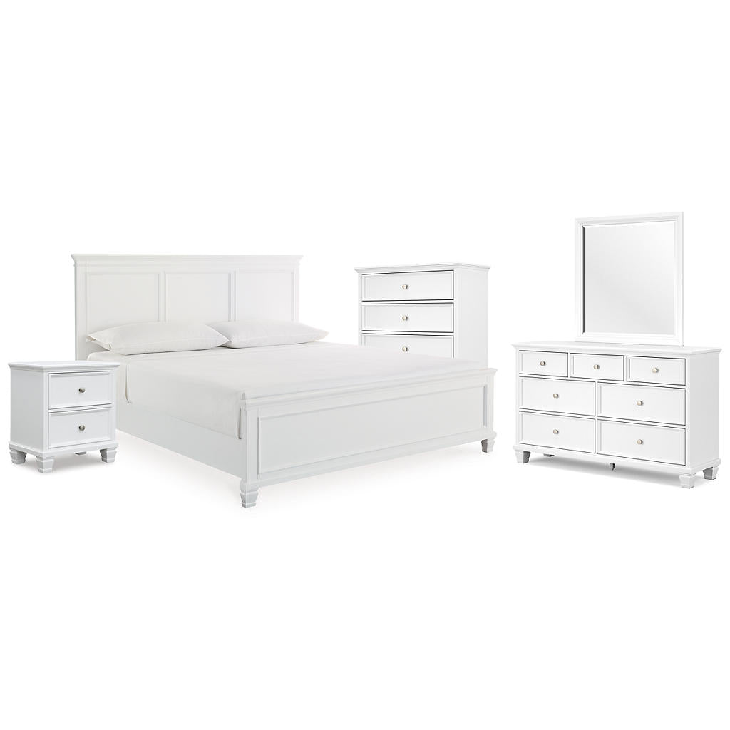Fortman King Panel Bed, Dresser, Mirror, Chest and Nightstand Signature Design by Ashley® Uncategorized