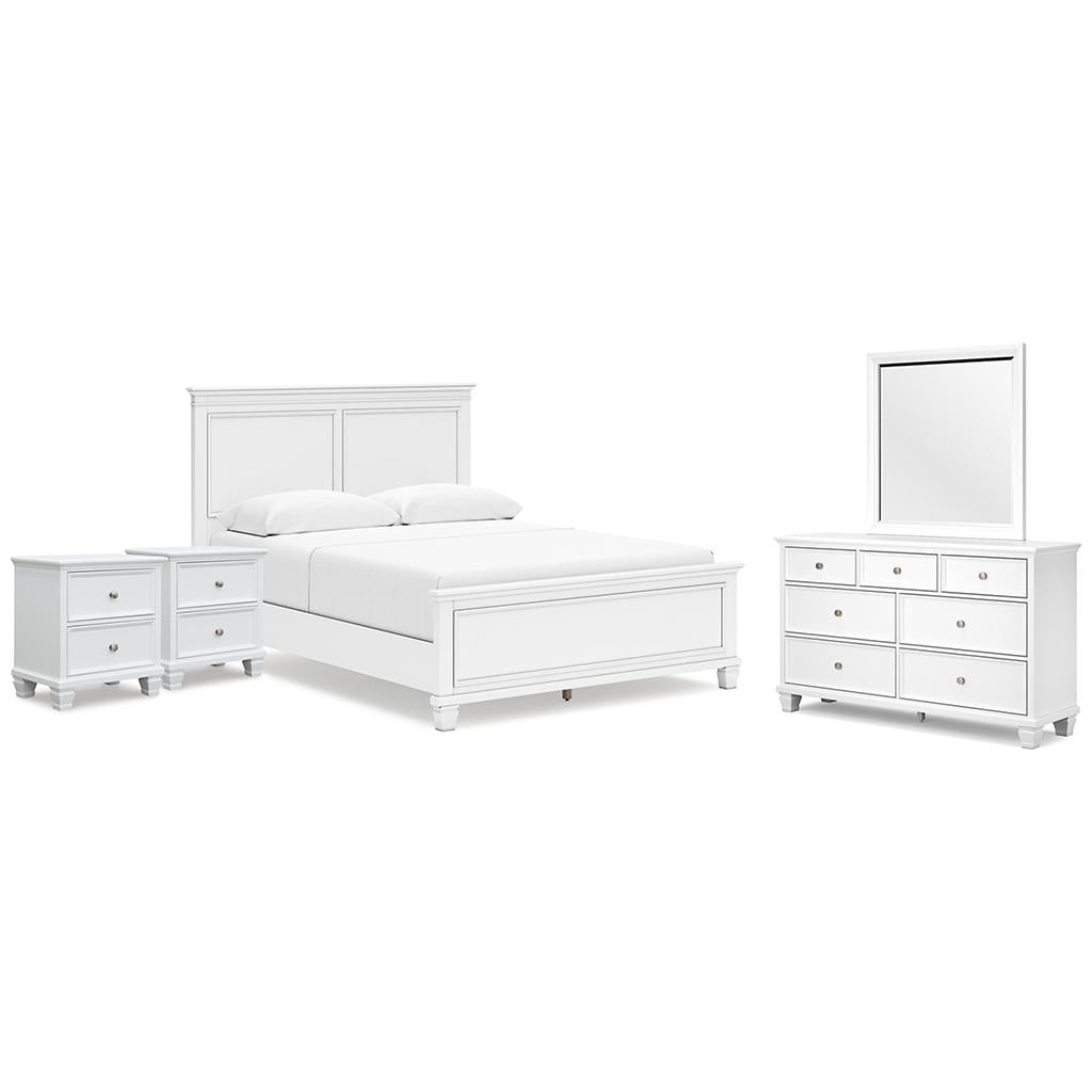Fortman Queen Panel Bed, Dresser, Mirror and 2 Nightstands Signature Design by Ashley® Uncategorized