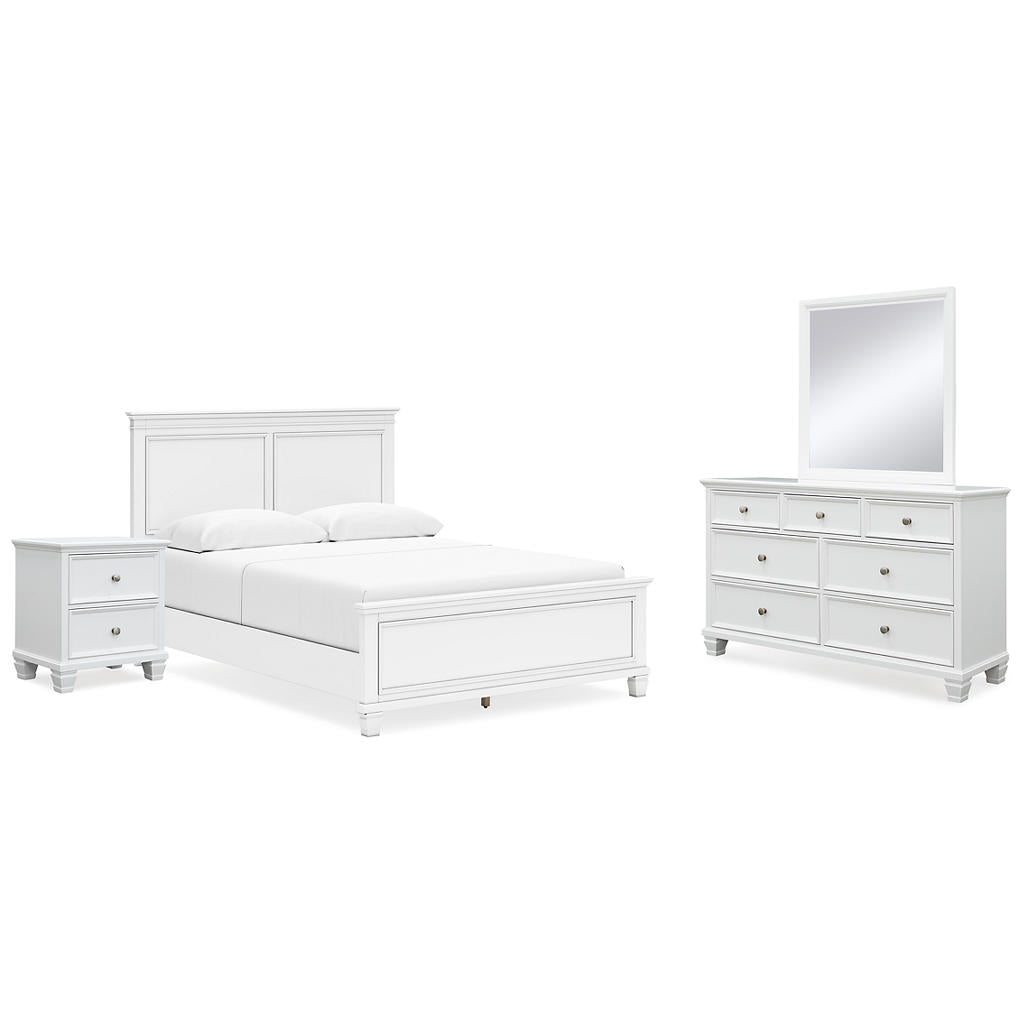 Fortman Queen Panel Bed, Dresser, Mirror and Nightstand Signature Design by Ashley® Uncategorized