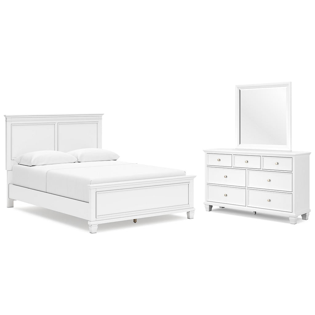 Fortman Queen Panel Bed, Dresser and Mirror Signature Design by Ashley® Uncategorized
