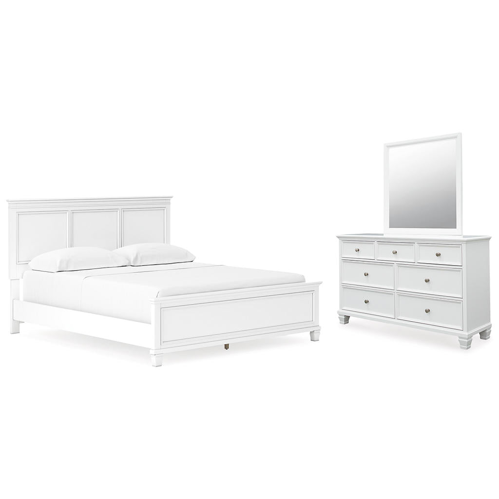 Fortman California King Panel Bed, Dresser and Mirror Signature Design by Ashley® Uncategorized