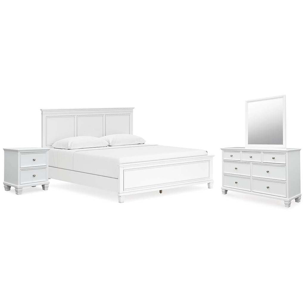 Fortman King Panel Bed, Dresser, Mirror and Nightstand Signature Design by Ashley® Uncategorized