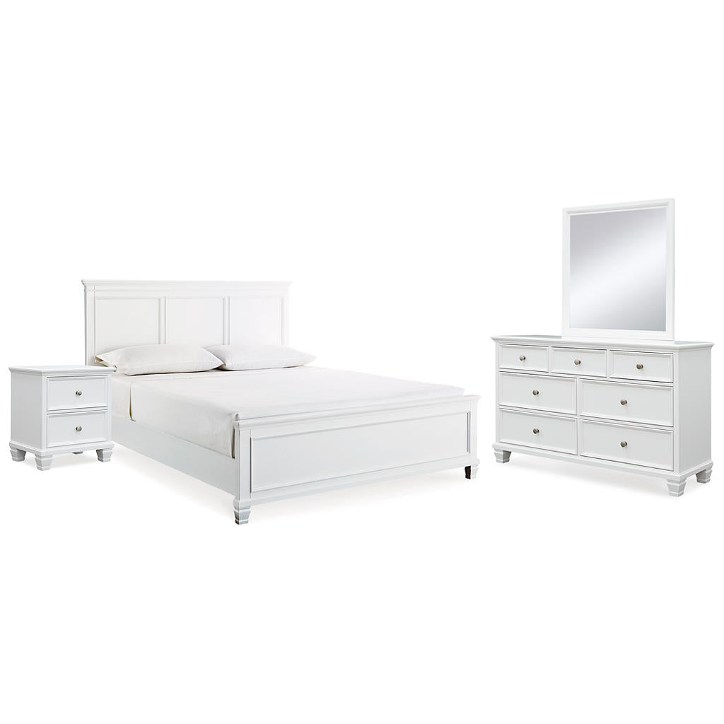 Fortman King Panel Bed, Dresser, Mirror and Nightstand Signature Design by Ashley® Uncategorized