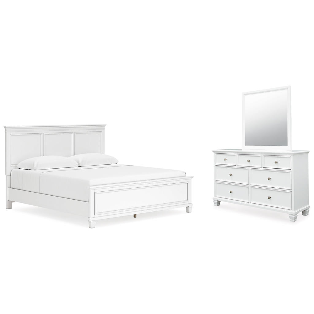 Fortman King Panel Bed, Dresser and Mirror Signature Design by Ashley® Uncategorized