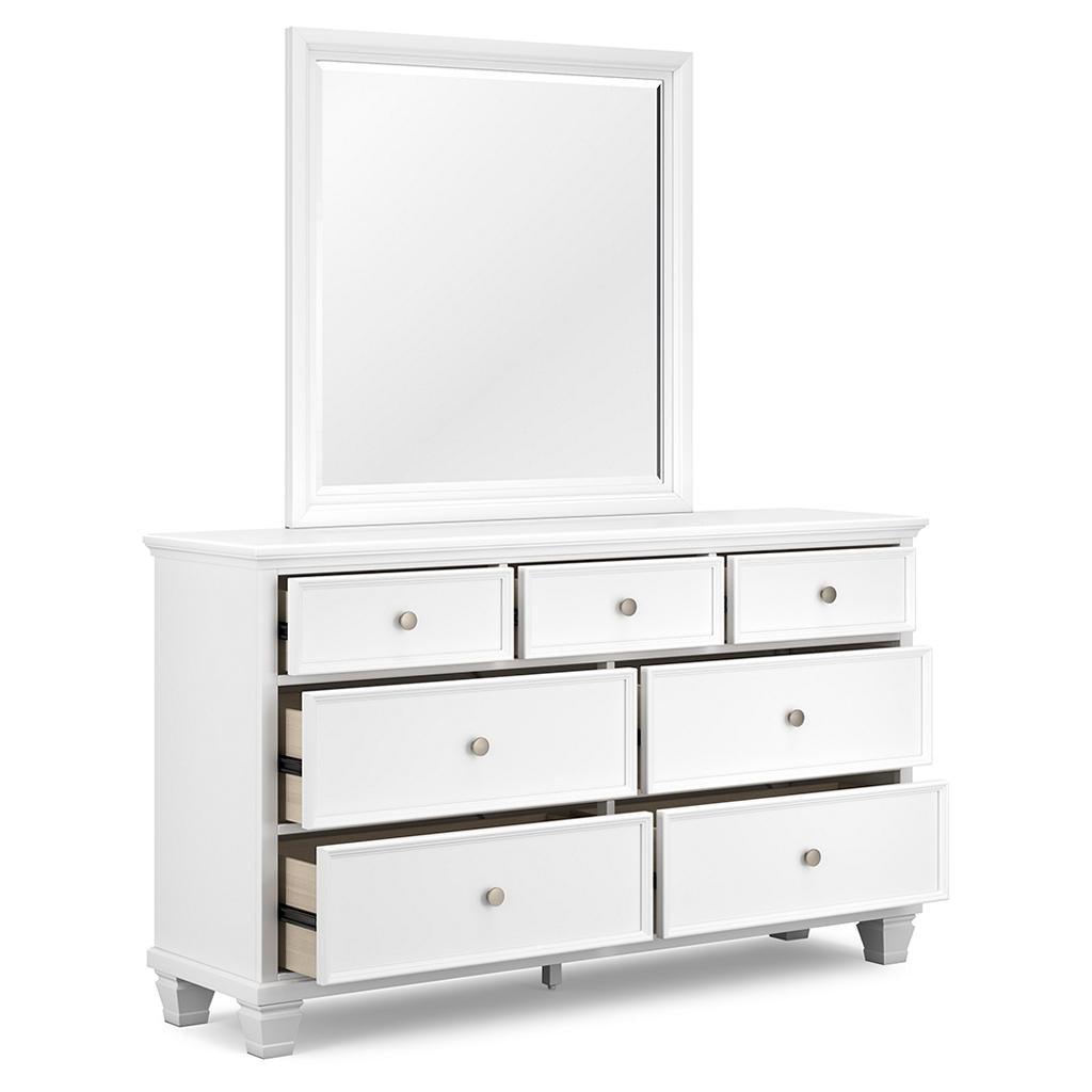 Fortman Full Bed, Dresser and Mirror — White Signature Design by Ashley® Uncategorized