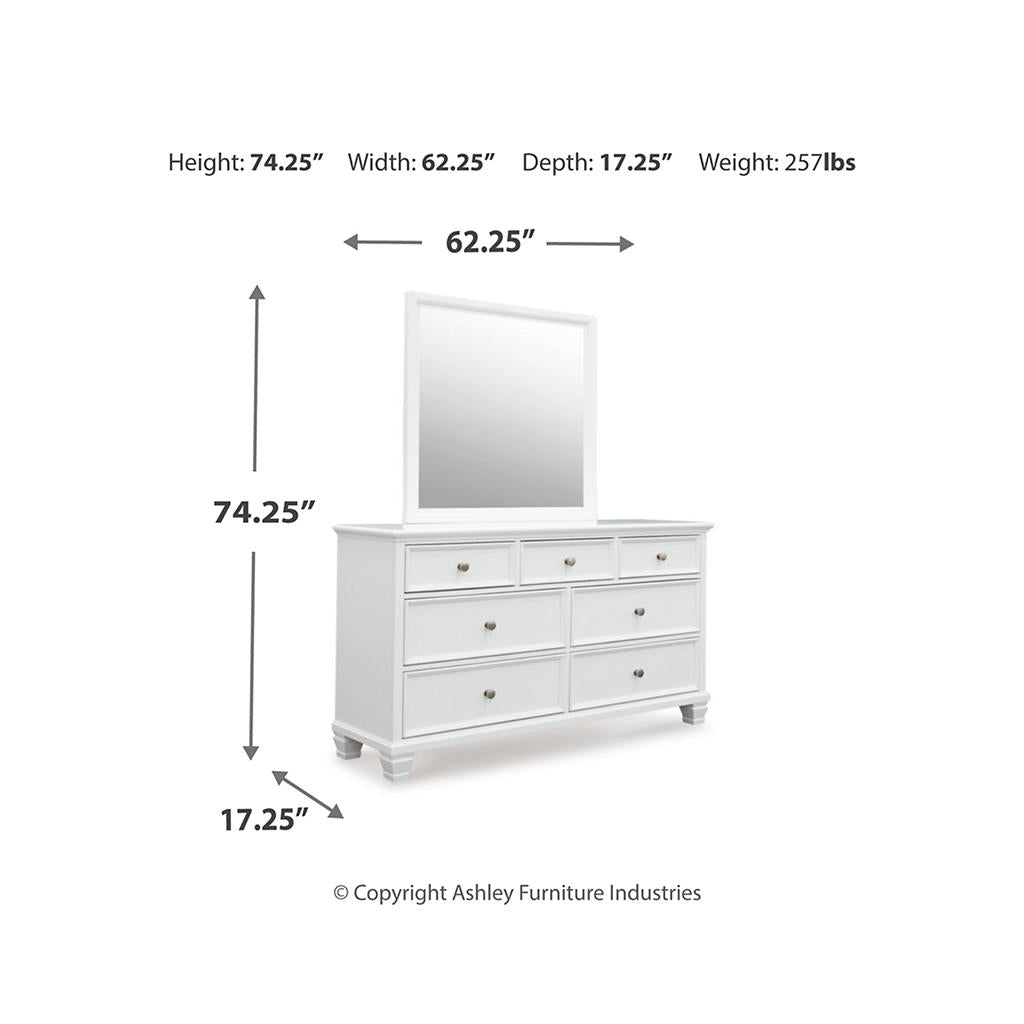 Fortman King Panel Bed, Dresser, Mirror, Chest and 2 Nightstands Signature Design by Ashley® Uncategorized