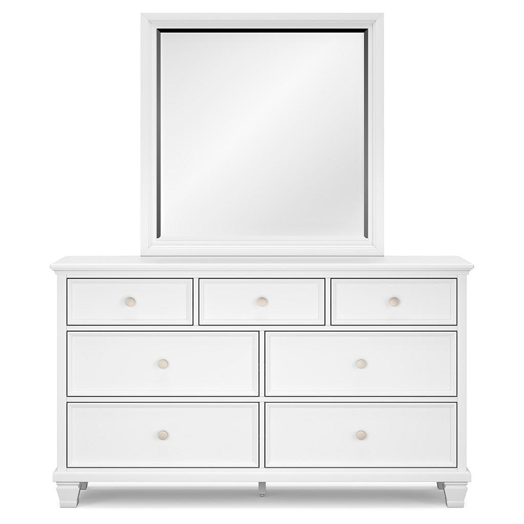 Fortman Full Bed, Dresser and Mirror — White Signature Design by Ashley® Uncategorized