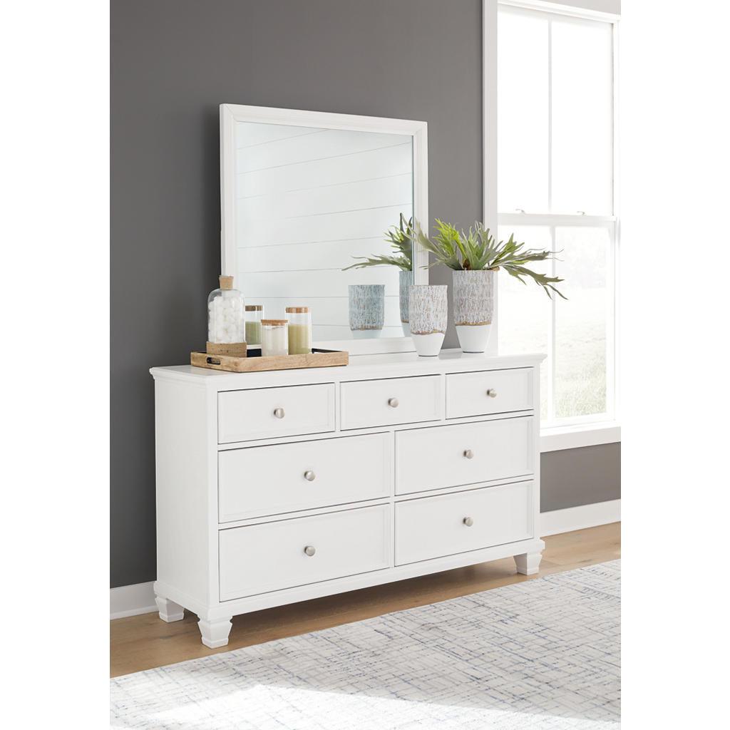 Fortman Full Bed, Dresser and Mirror — White Signature Design by Ashley® Uncategorized
