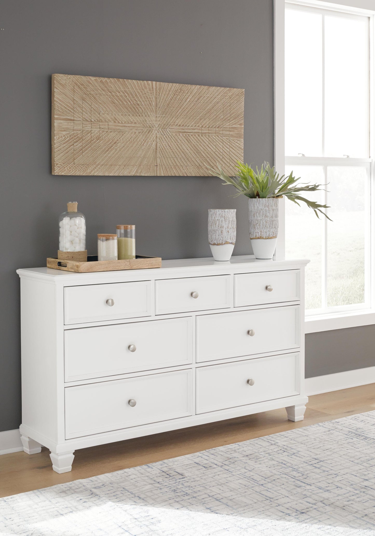 Fortman Full Panel Bed, Dresser and Nightstand