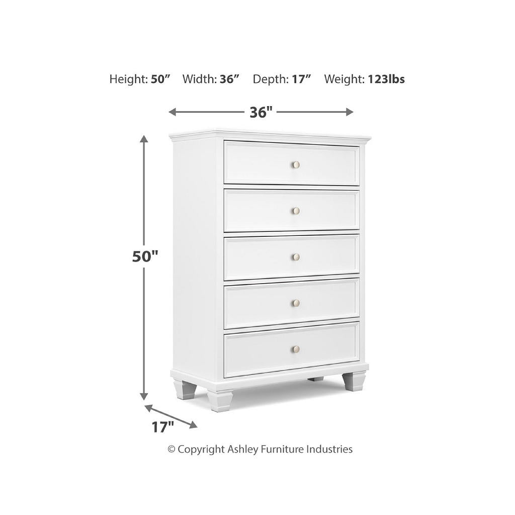 Fortman King Panel Bed, Dresser, Mirror, Chest and 2 Nightstands Signature Design by Ashley® Uncategorized
