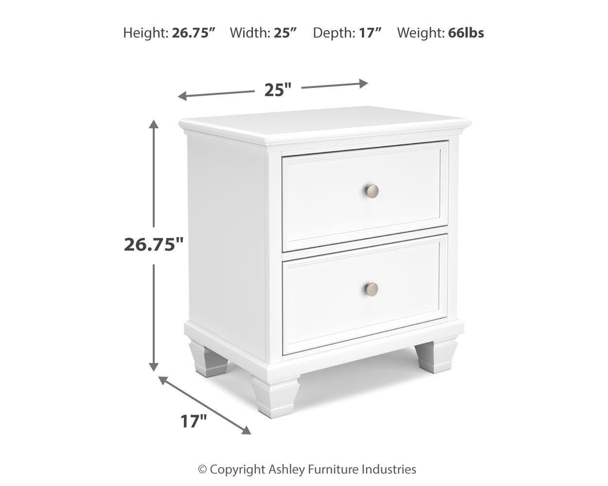Fortman Full Panel Bed, Dresser and Nightstand